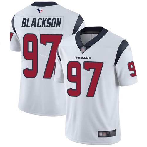 Houston Texans Limited White Men Angelo Blackson Road Jersey NFL Football #97 Vapor Untouchable